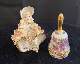 LEFTON GIRL AND TRINKET BELL