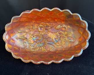 IMPERIAL QUILTED CARVIVAL GLASS