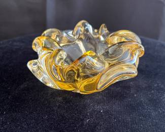 MURANO YELLOW ASHTRAY