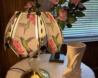 Hummingbird touch lamp, Bird Vase