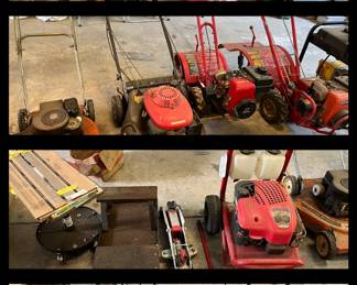 Generators, Tillers, Lawn mowers - not sure of working order at this time