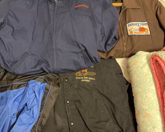Vintage Husqvarna work jackets. 