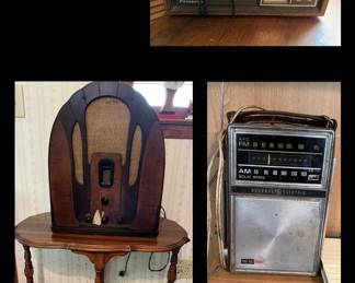 1930s Philco tube Radio, and vintage radios 