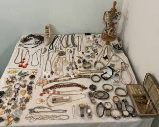 Costume Jewelry - rings, bracelets, necklaces, brooches, watches and earrings