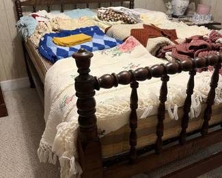 Antique Spindle Bed with original Springs