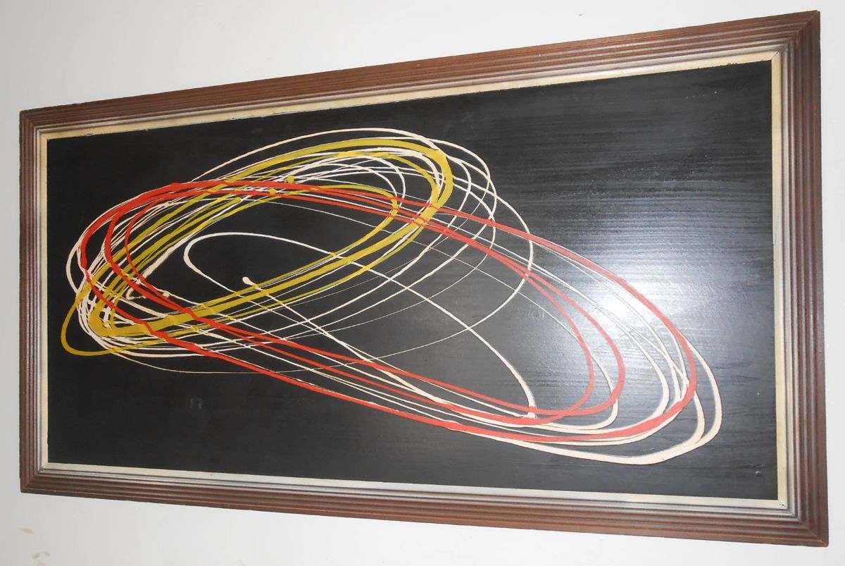 Vintage original abstract painting
