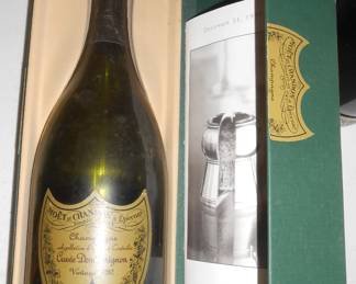 Vintage Dom Perignon bottle