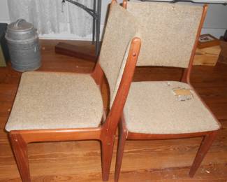 MCM Teak Scandinavia Woodworks chairs