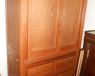Oak entertainment center