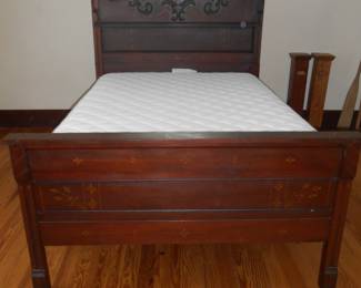 Antique full size bed, part of 3 piece matching set