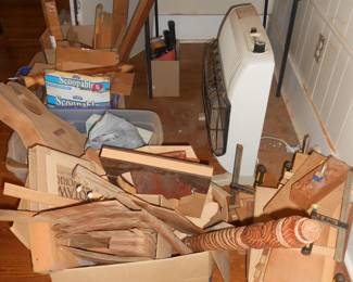 Misc wood pieces, all kinds of wood