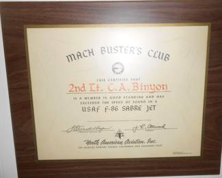 Mack Busters Club certificate