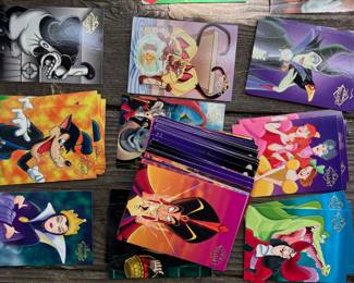 vintage collectable villains Disney cards