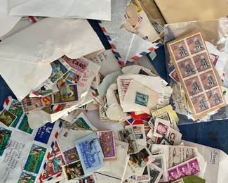 lots of old stamps