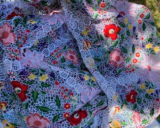 vintage embroidered lace