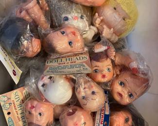 vintage doll heads
