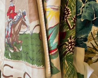 vintage western and floral tablecloths