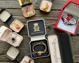 never used juicy couture rings charms and bracelets