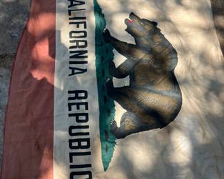 vintage California flag