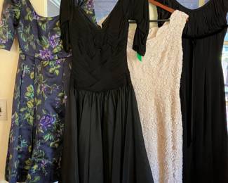 vintage dresses from the 50's and 60's