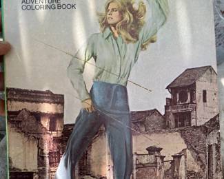 vintage Bionic woman coloring book