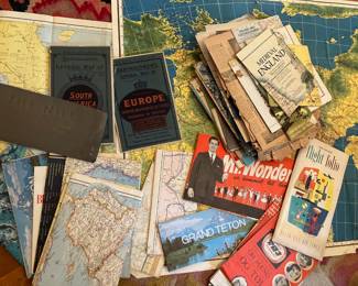 vintage maps , The Nile, South America, Europe tons more.