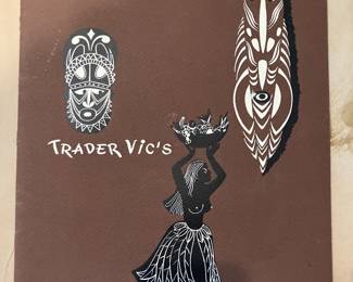 vintage trader Vic's menu Rare