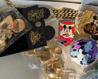 4 boxes full of vintage from 80's and 90's never used Disney jewelry