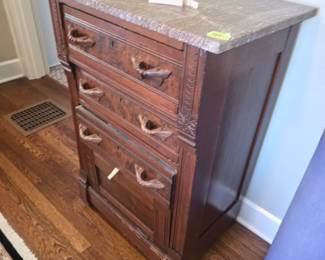 Marble top dresser