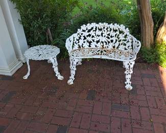Wrought iron garden set