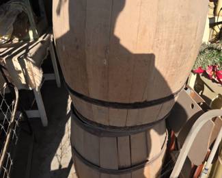 Wood whiskey barrels