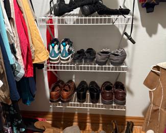 • Women’s shoes and boots – sizes 4-10 in clothing; shoes/boots sizes 5-9