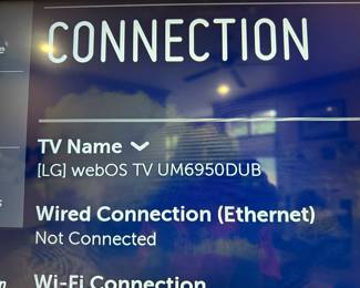 43" LG Smart television - model 43UM6950DUB