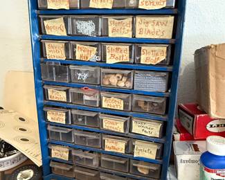 Garage misc nuts, bolts, screws