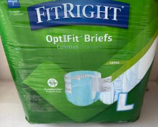 FitRight Ultra Adult Incontinence Briefs, Heavy Absorbency - size 44"-56"