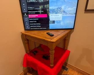 43" LG Smart television - model 43UM6950DUB; set of end tables