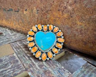 Geraldine James Turqurquoise Spiny Oyster ring