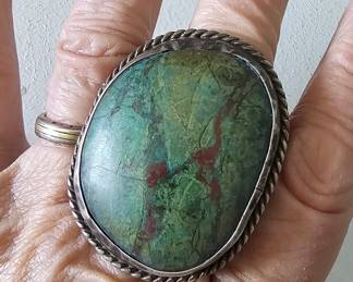 Vintage Green Turquoise ring
