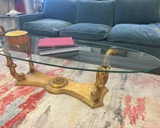 Mid-century coffee table with two matching end tables