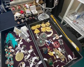 An entire room full of jewelry