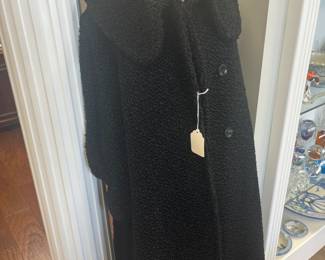 Black Persian lamb coat