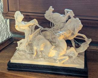 Antique resin sculptures