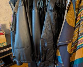 Leather jackets, coats and pants