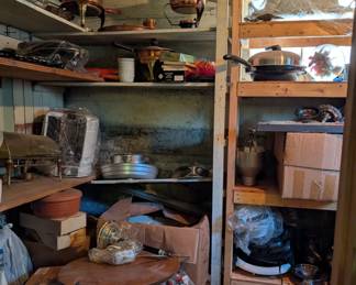 Our man was a chef and there are lots of gadgets and serving ware