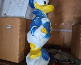 Vintage Donald duck blow mold