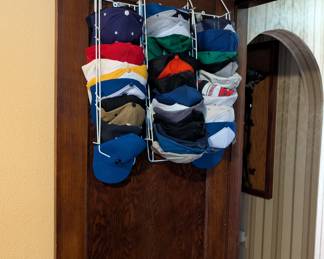 Vintage hats for local and national teams including Sonics, Mariners, Goodwill Games