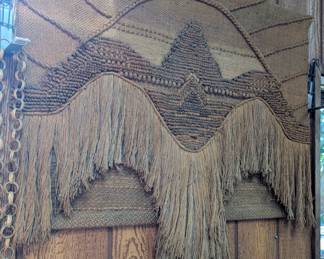 Giant macrame wall hanging