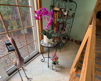 . . . plant stand and orchids!