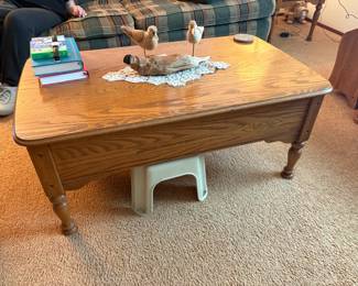 . . . nice oak coffee table