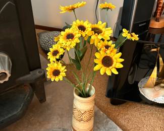 . . . faux sunflowers 